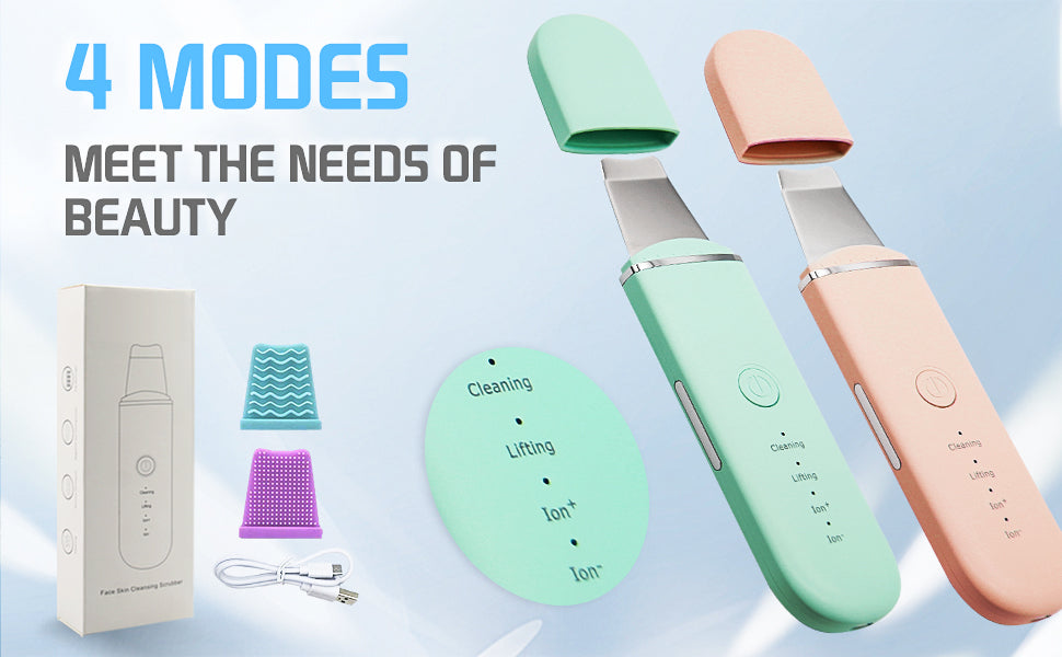BuyNaturalCare™Scrubber viso Ultrasonico-Pulizia profonda e Pelle Radiosa in 5 Minuti